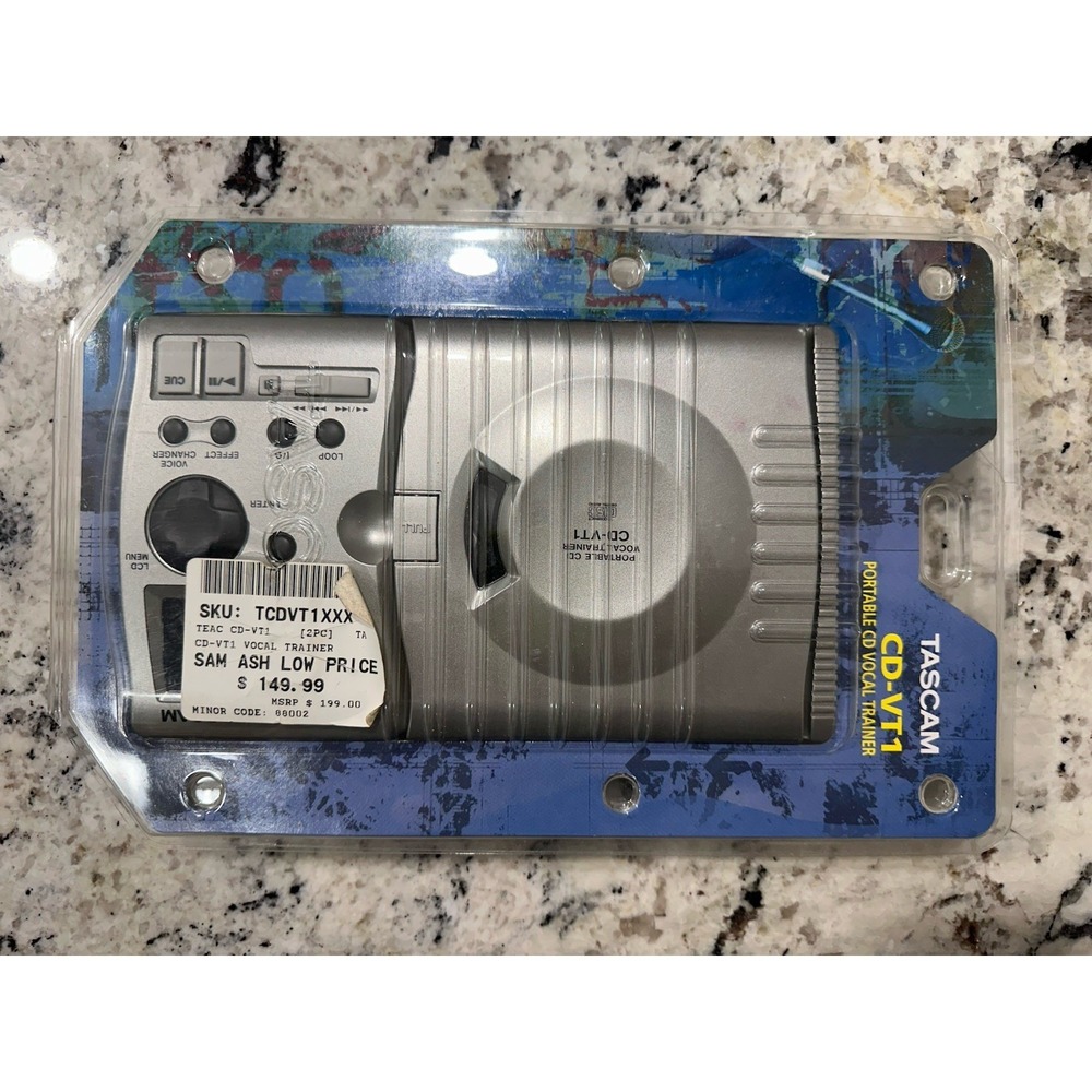 VTG Tascam CD-VT1 Portable CD Vocal Trainer Tested And‎ Working OPEN BOX